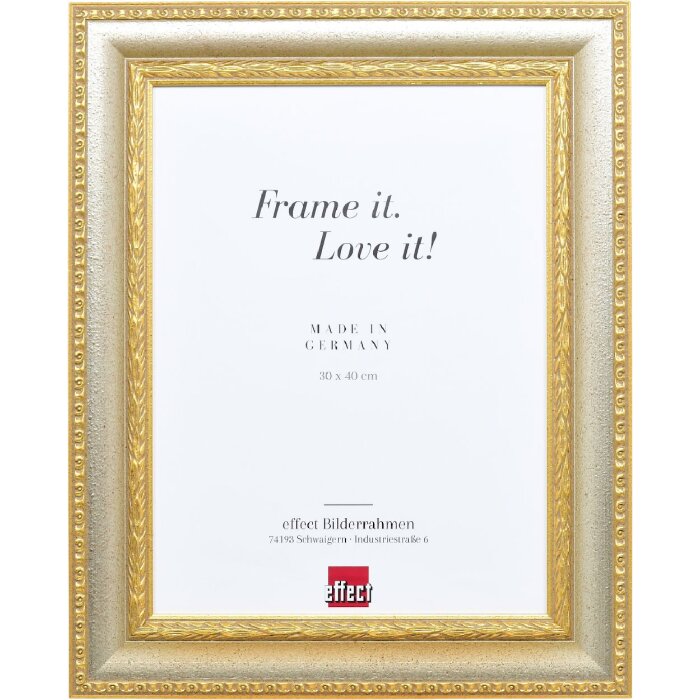 Фоторамка Effect з деревяним профілем 31, сріблястого кольору, 7x10 см