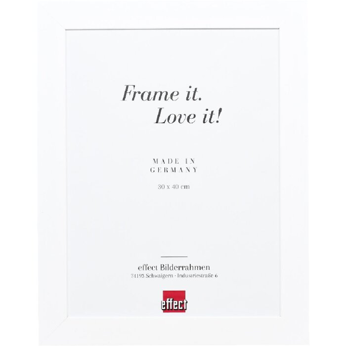 Фоторамка Effect Holzrahmen Profil 30 біла 14,8x21 см з антирефлексним склом