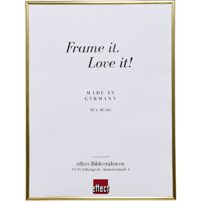 Фотопастка Effect 13x13 см, золотий колір, з штучним склом та підставником