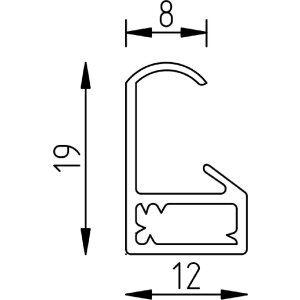 Ефектний пластиковий рамка 10x10 см, сірий з антибликовим склом