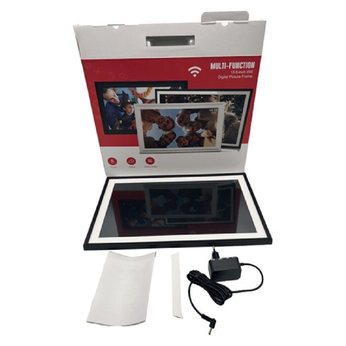 Дигітальна фоторамка Frameo GW-P156 чорного кольору, 15,6 дюймів