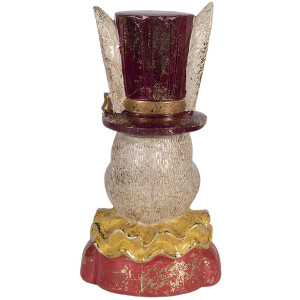 Бюст кролика бежево-рожевий, 16x13x29 см, для декору гостинної та столової