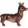 Фігура собаки коричнева, 35x14x28 см — декорація від Clayre & Eef