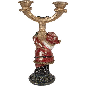 Свічник у формі Деда Мороза 17x10x28 см від Clayre & Eef