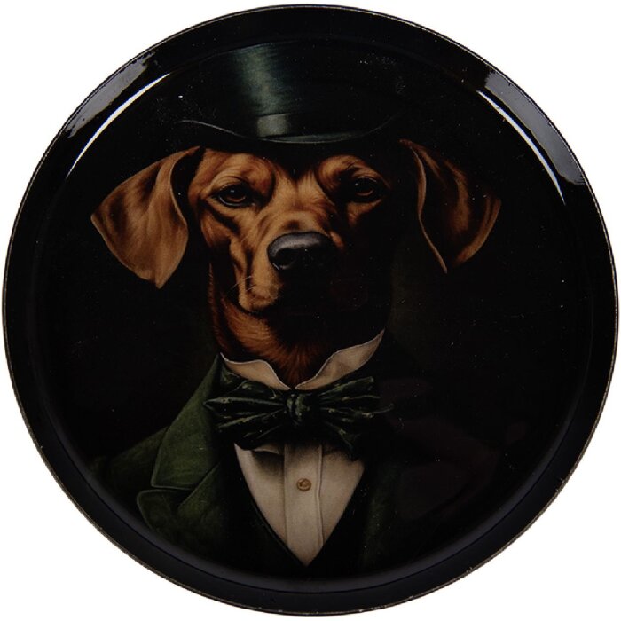 Подставки для склянок Ø 11 см, чорно-зелені, нержавіюча сталь, Clayre & Eef