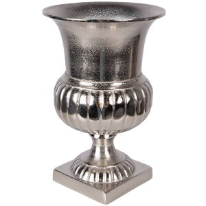 Фоторамка Clayre & Eef 6AL0078 серебристая ваза из алюминия Ø 20x29 см