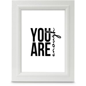 Деревяна фоторамка Chic, біла або дуб, 10x15–20x30 см, з рефлекторною склою