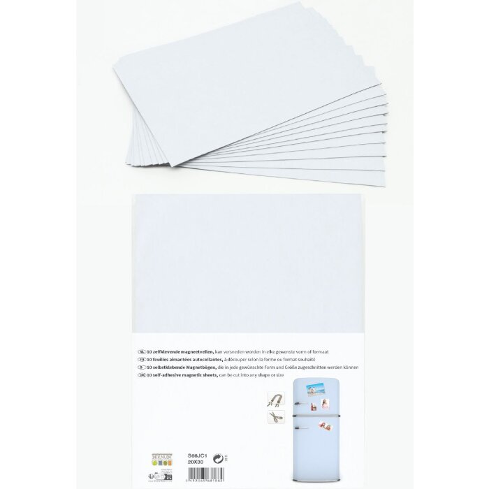 Магнитные самоклеящиеся листы Deknudt S66JC1 20x30 см, подрезаемые, без задней стенки