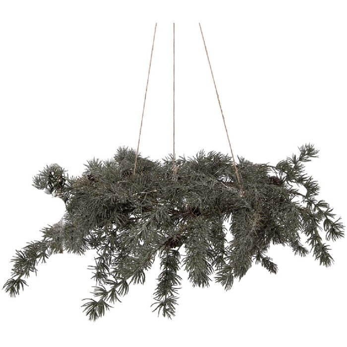 Круглая гирлянда Clayre & Eef с LED-подсветкой Ø 60x8 см, 3 батарейки АА