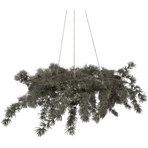 Круглая гирлянда Clayre & Eef с LED-подсветкой Ø 60x8 см, 3 батарейки АА