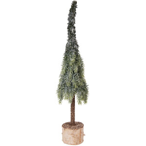 Штучна новорічна ялина Clayre & Eef, зелено-білий,...