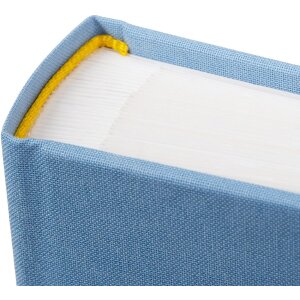 Альбом для малюка Goldbuch «Поетичні хмари» — блакитний льон, 30x31 см, 60 сторінок з пергаменом та ілюстрованим титульним відділом