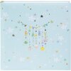 Альбом для дитини Goldbuch Lullaby Line Boy 30x31 см – мякий світло-блакитний альбом з милуватими тваринками та квітками, 58 сторінок з захисними пергаментними аркушами, ілюстрований вступ, срібна гравірування