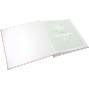 Альбом для дитини Goldbuch Lullaby Line Girl 30x31 см — рожевий з милуватими малюнками та пергаментними вкладками