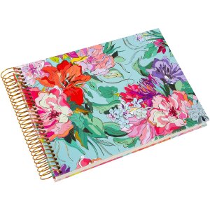 Альбом Goldbuch «Velvet Bloom» 23x17 см — золотий арт-альбом з рельєфною поверхнею та спіральною зв’язкою