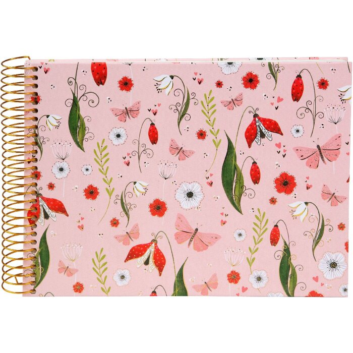 Альбом Goldbuch Secret Garden — рожевий, 23x17 см, з рельєфним папером та золотим пресуванням