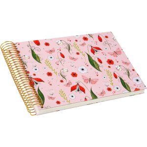 Альбом Goldbuch Secret Garden — рожевий, 23x17 см, з рельєфним папером та золотим пресуванням