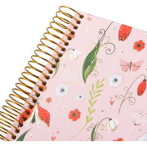 Альбом Goldbuch Secret Garden — рожевий, 23x17 см, з рельєфним папером та золотим пресуванням