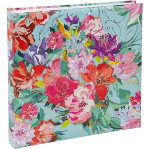 Фотоальбом Goldbuch Velvet Bloom 25x25 см, 60 сторінок, золота пригнітка, білі сторінки