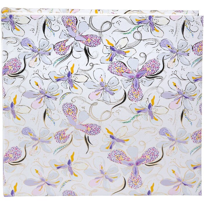 Фотоальбом Goldbuch Orchid Mood White 25x25 см — 60 сторінок, глянцевий друк, золоте тиснення, пергамен