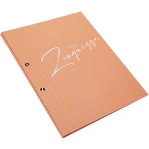 Папка для дипломів Goldbuch «Свіжий персик» 24x31 см з 12 прозорими вкладками