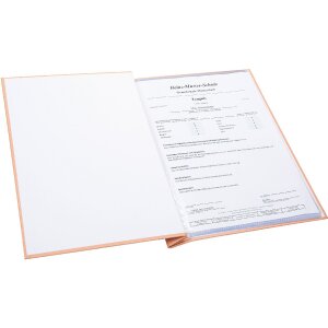 Папка для дипломів Goldbuch «Свіжий персик» 24x31 см з 12 прозорими вкладками