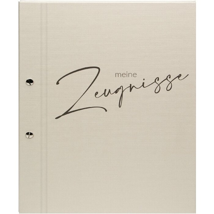 Зошит для дипломів Goldbuch, кремовий, 24×31 см, з візерунком льону