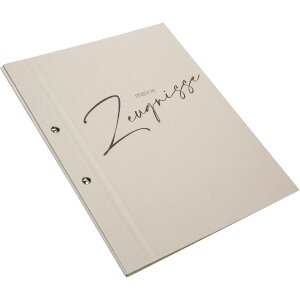 Зошит для дипломів Goldbuch, кремовий, 24×31 см, з візерунком льону