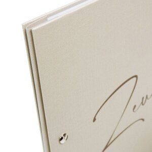 Зошит для дипломів Goldbuch, кремовий, 24×31 см, з візерунком льону