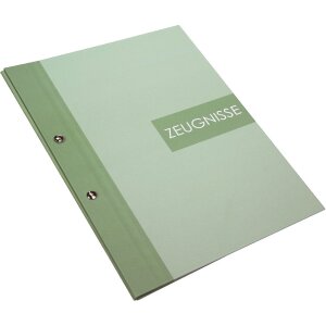 Папка для звітів Goldbuch Zweiklang matcha 24x31 см, 12 прозорих папок