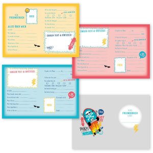 Збірник друзів Goldbuch з темою скейтбордів, формат DIN A5, 88 ілюстрованих сторінок