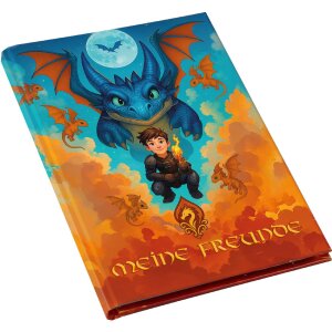 Збірник друзів "Дракон" Goldbuch — 88 ілюстрованих сторінок, формат DIN A5 15x21 см