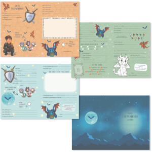 Збірник друзів "Дракон" Goldbuch — 88 ілюстрованих сторінок, формат DIN A5 15x21 см