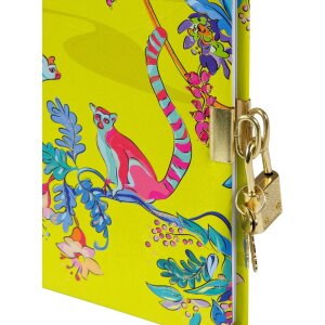 Діарій Goldbuch Wild Life Lemurs 16,5 х 16,5 см, золоте тиснення, з замком