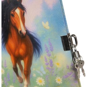 Днівник Wiesenglück 16,5 x 16,5 см — білий з безпечною застібкою