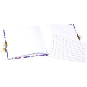 Золотий блокнот Orchid Mood фіолетовий 16x16 см, 96 чистих сторінок з золотим відтінком