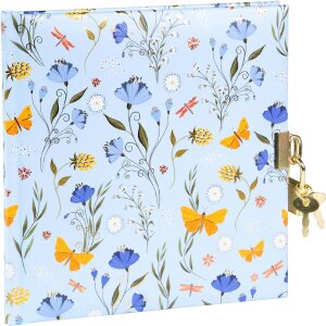 Золотий записник Secret Garden Blue 16,5x16,5 см, 96...