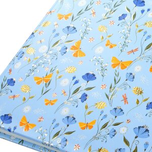 Золотий записник Secret Garden Blue 16,5x16,5 см, 96 сторінок, золоте відбиття