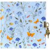 Золотий записник Secret Garden Blue 16,5x16,5 см, 96 сторінок, золоте відбиття