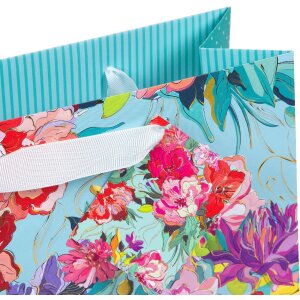 Goldbuch Geschenktasche Velvet Bloom 18x8 cm, Gold, 18 x...