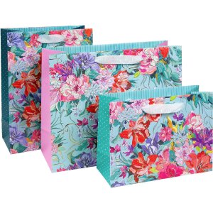 Goldbuch Geschenktasche Velvet Bloom 18x8 cm, Gold, 18 x 8 cm