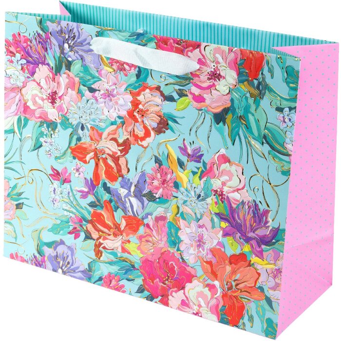 Goldbuch Geschenktasche Velvet Bloom 27x13 cm, Gold, Einheitsgröße