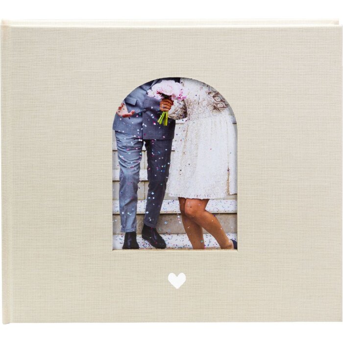 Goldbuch Gästebuch Herzensmoment Beige 24x22 cm