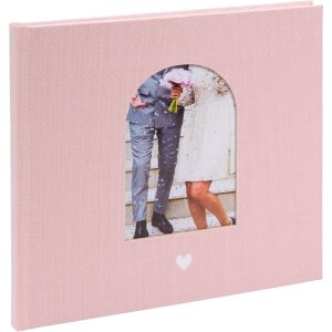Goldbuch Gästebuch Herzensmoment rosa 24x22 cm