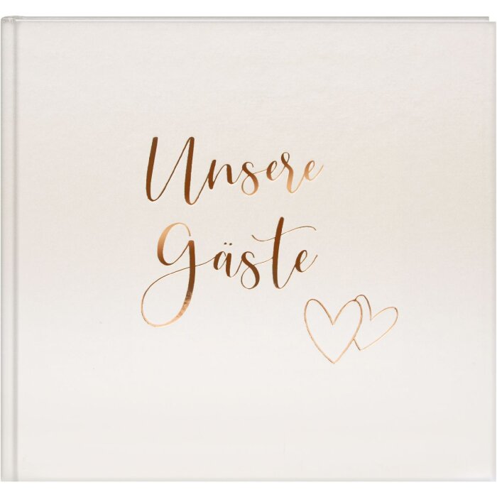 Гостевий зошит Goldbuch «Зірка серця» 24x22 см, золоте відбиття, ілюстрований