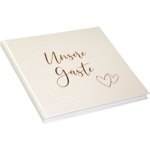 Гостевий зошит Goldbuch «Зірка серця» 24x22 см, золоте відбиття, ілюстрований