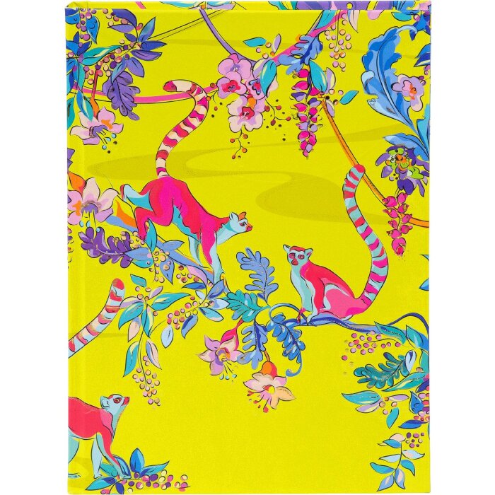 Зошит Goldbuch Wild Life Lemurs, 15x22 см, золоте виконання, DIN A5