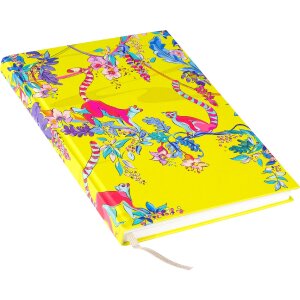 Зошит Goldbuch Wild Life Lemurs, 15x22 см, золоте виконання, DIN A5