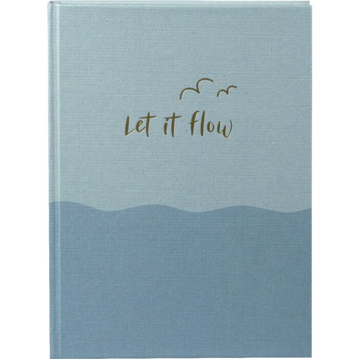 Золотий блокнот Goldbuch «let if flow» 15x22 см, 200 аркушів, золоте вирізання