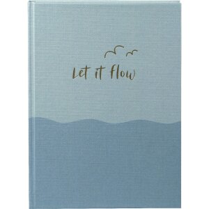 Золотий блокнот Goldbuch «let if flow» 15x22...